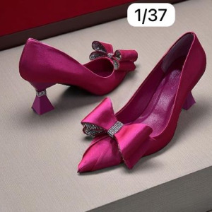 PEMBE STİLETTO AYAKKABI